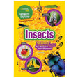 Kids Field Guide: Insects book cover with colorful insect illustrations and National Geographic Kids logo on yellow background