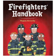 Firefighters' Handbook cover showing illustrated firefighters in uniform by Meghan McCarthy in a colorful friendly style