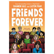 Friends Forever book cover showing diverse eighth graders with different emotions in a classroom setting.