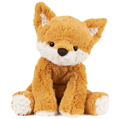 Cozys Fox plush toy with soft, textured orange fur and floppy limbs, perfect for cuddling and playtime.