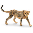 Cheetah toy figure shows detailed spots and slender body in a walking pose, perfect for kids aged 3-8 years.