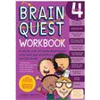 Brain Quest Workbook Grade 4 with curriculum-based exercises, games, and activities for kids ages 9-10 in various subjects.
