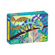 48pc Chameleon Mini Puzzle box featuring colorful panther chameleon illustration on a branch with tropical leaves background.