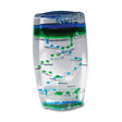 Color Mix Liquid Timer with blue and green drops rolling down inside a clear plastic timer for relaxation and focus.