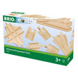 BRIO Advanced Track Expansion Pack with wooden switches and accessories to expand the railway system for ages 3 and up
