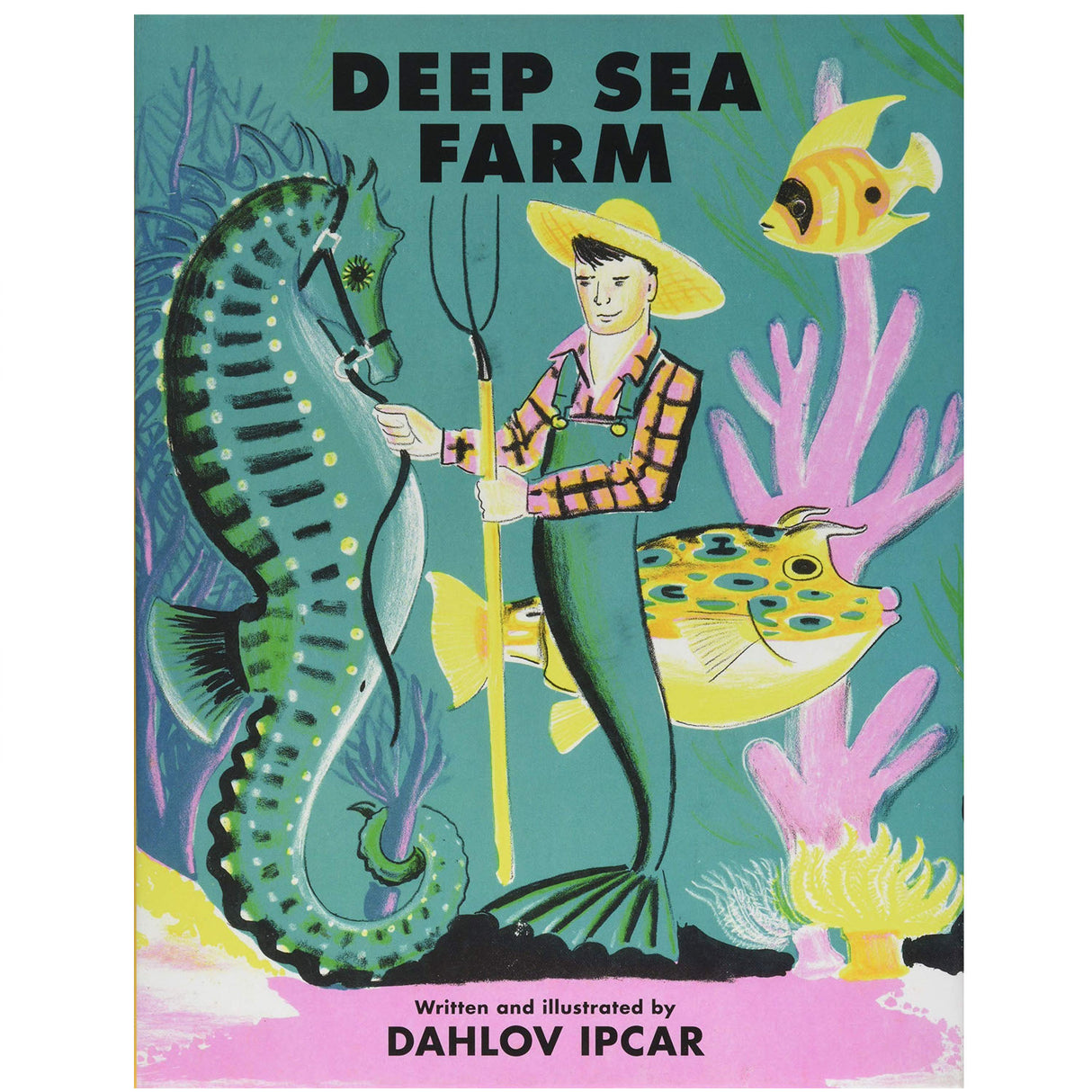 Deep Sea Farm cover shows a merman farmer with seahorse, fish, and underwater plants in a colorful sea setting.