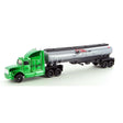 Green and silver toy tanker truck from the Highway Haulers collection, perfect for truck lovers and ages 3+ playtime.
