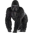 Gorilla Male detailed figurine showing knuckle-walking pose and textured fur for children aged 3-8 years.