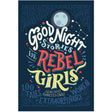 Good Night Stories For Rebel Girls book cover featuring 100 tales of extraordinary women in a bold, colorful design.