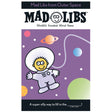 Mad Libs From Outer Space cover with cartoon astronaut penguin and planets, fun word game for kids and adults.