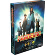 Pandemic board game box featuring specialists working to cure diseases and save humanity from outbreaks.