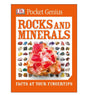 Pocket Genius Rocks and Minerals book cover featuring colorful rock and mineral samples with orange border and title text.