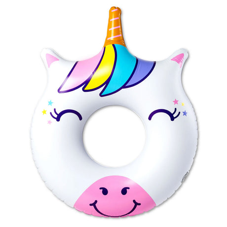 Pool Float | Unicorn featuring a happy unicorn face, perfect for magical days at the pool, beach, lake, or river.