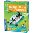 Rubberband Racers STEM kit with five buildable ultralight rubber band powered vehicles for kids ages 8 and up.