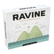 Ravine survival card game box with mountain illustration designed for 3-6 players ages 10 and up.