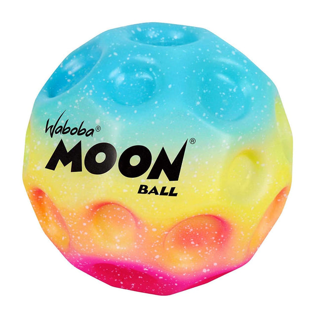 Moon Ball | Gradient with colorful craters and a gravity-defying bounce for addictive outdoor play.