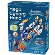 Mega Cyborg Hand STEM kit box showing hydraulic mechanical glove for building and adjustable gripping hand model.