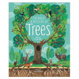 Cover of The Magic and Mystery of Trees book showing a large tree with animals and underground roots.