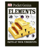Pocket Genius Elements book cover with gold bars and element symbols showcasing the periodic table facts.