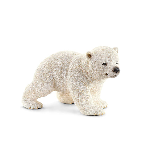 Polar Bear Cub figurine showing a detailed, lifelike baby polar bear with textured white fur standing on all fours.