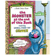 Cover of Little Golden Book The Monster at the End of the Book featuring Grover from Sesame Street waving hello.