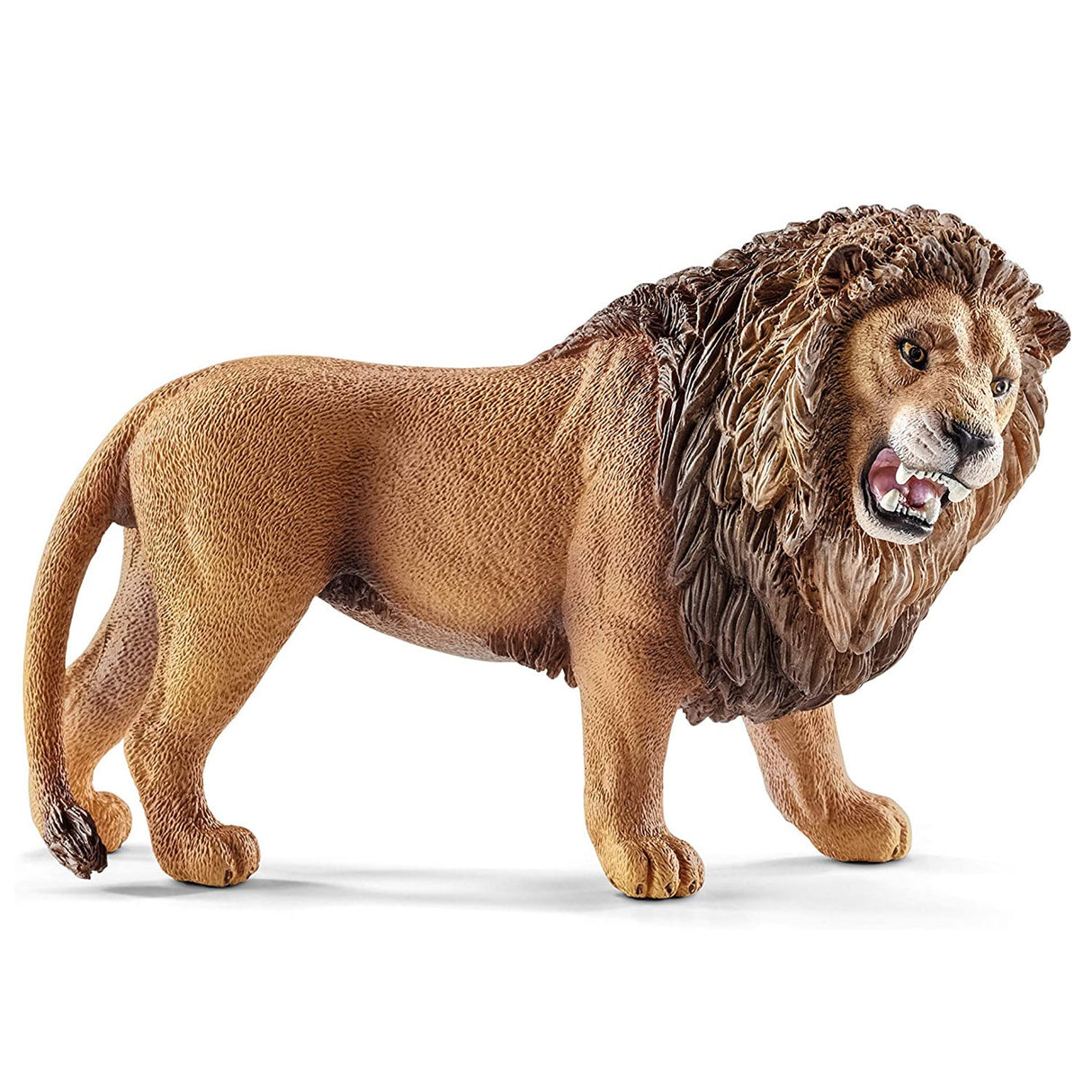 Lion Roaring toy figure showing detailed mane and fierce expression, perfect for kids aged 3 to 8 years.