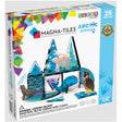 Magnatiles Arctic 25pc set with clear colorful tiles and arctic animal figures like polar bear, whale, seal, and penguin.