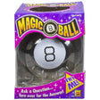 Magic 8 Ball in packaging with instructions to ask a question and reveal a yes or no answer through the window.