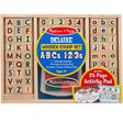 Stamp Kit ABC Activity Set with 71 wooden stamps, 4-color pad, and 25-page activity book for kids ages 4+
