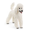Schleich Poodle figurine with detailed soft curly white coat, lifelike and ideal for kids aged 3-8.