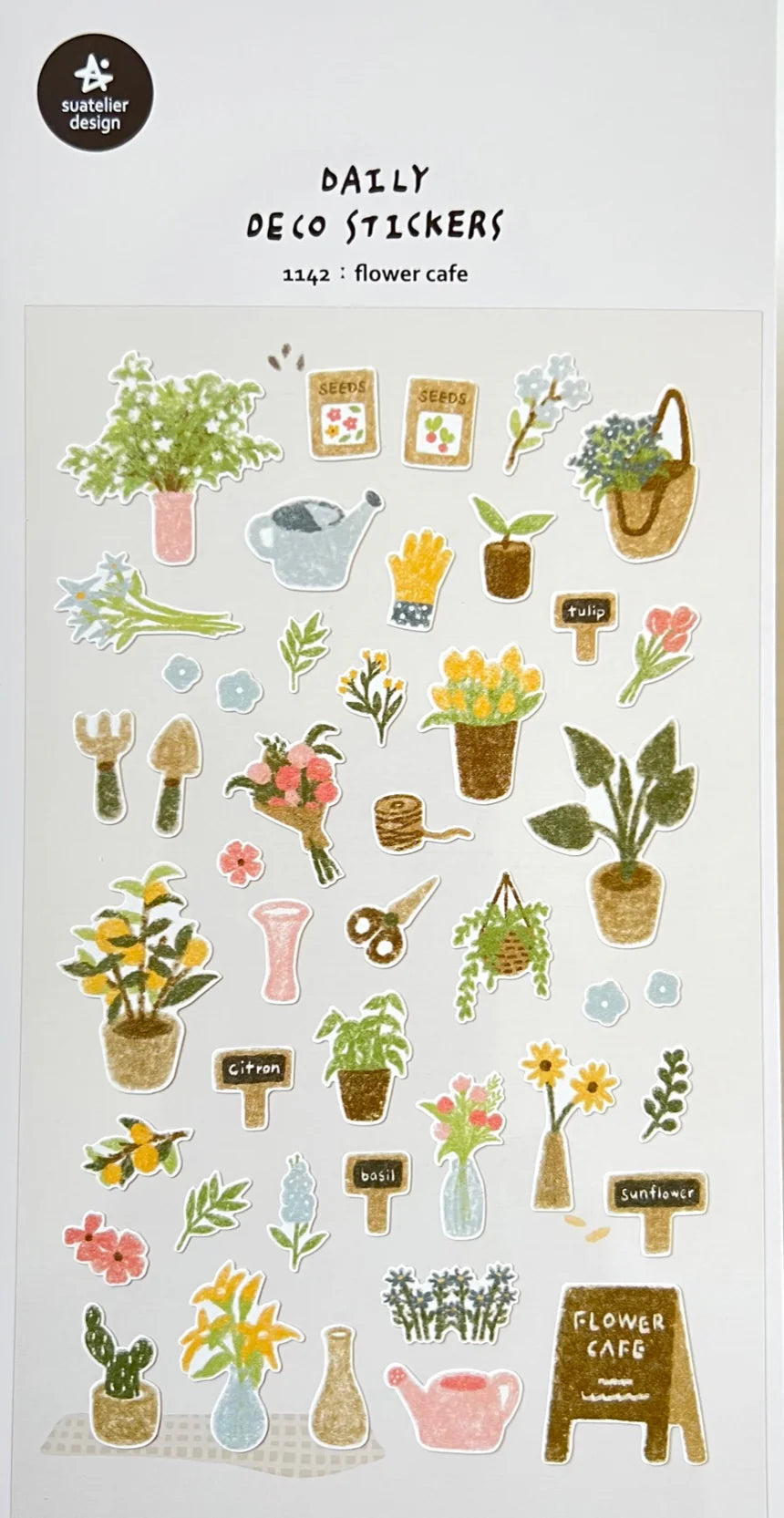 Flower Cafe Stickers