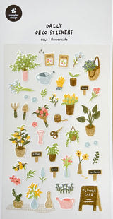 Flower Cafe Stickers