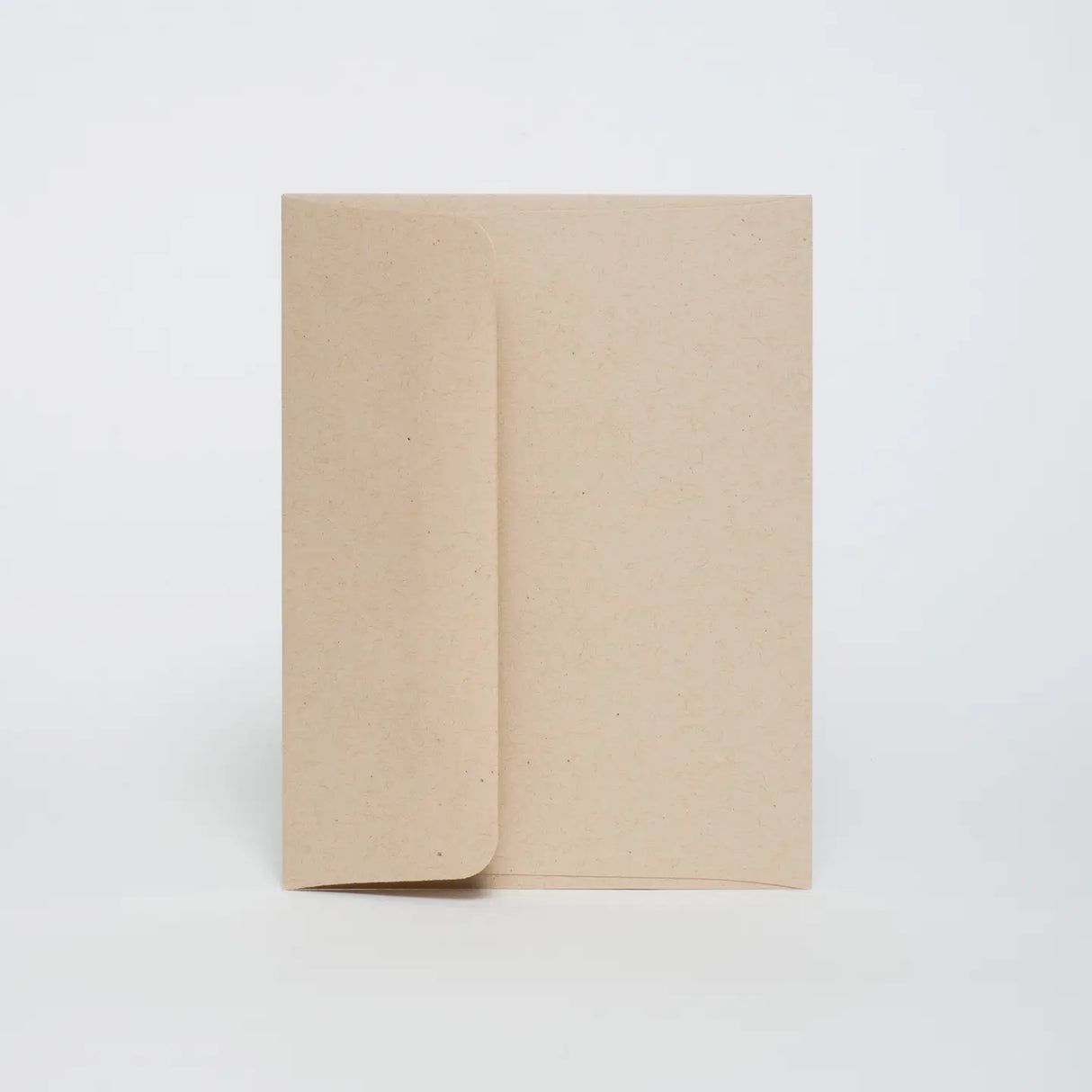 Happy Bday Kitty Card showing a blank kraft paper card with matching envelope on white background