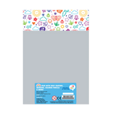 Colorful Doodles Sketchbook with bright doodles on cover, travel-friendly 5.8"x8.3" size, 60 easy-tear pages for kids aged 4+