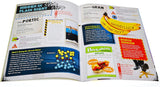 Open Spy School Secret Ciphers activity book showing colorful pages with codes, science facts, and spy challenges.