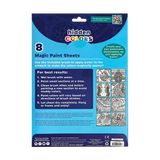Hidden Colors Magic Ocean features 8 ocean creature magic paint sheets that reveal colors with water using a brush.