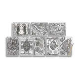 Hidden Colors Magic Ocean features eight black and white ocean creature sheets with a brush to reveal colors with water.