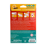 Beach Days Tattoos temporary tattoo sheets with colorful and black-and-white silly beach designs for kids.