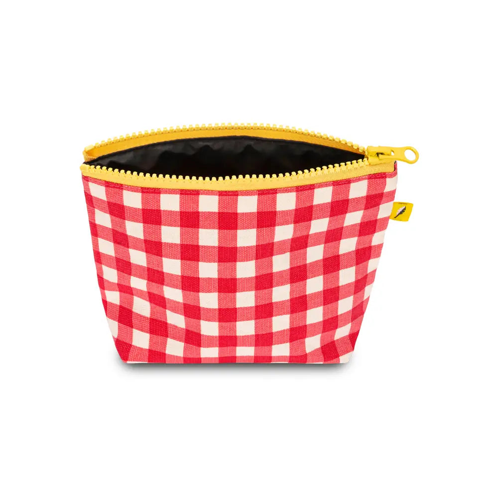 Tiny Zip | Gingham Red