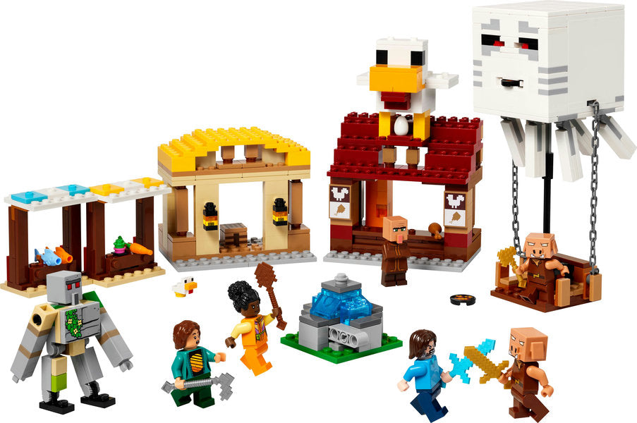 Minecraft The Ghast Balloon Villiage Attack