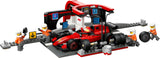 City F1 Pit Stop & Crew with Ferrari Car