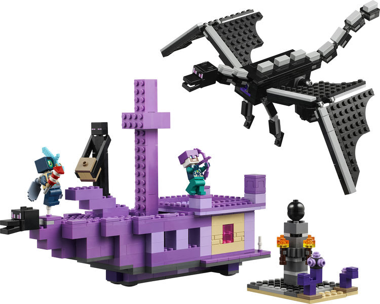 Minecraft The Ender Dragon and End Ship