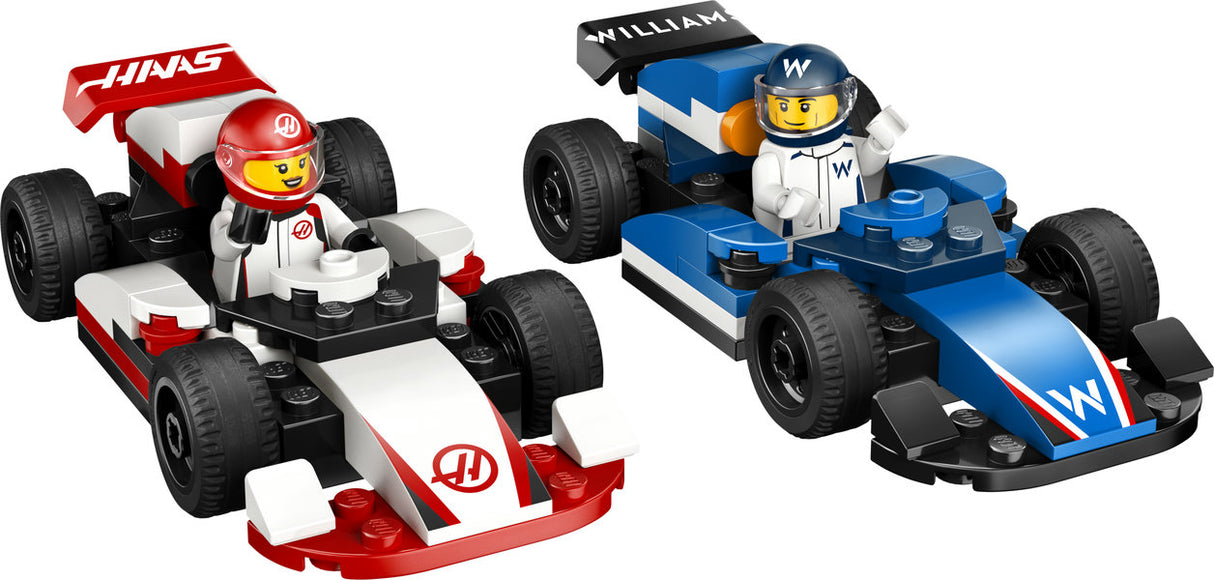 City F1 Williams Racing & Haas F1 Race Cars
