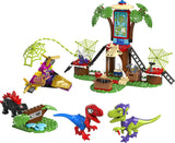 Spidey Spidey & Gobby's Raptor Battle at Tree House HQ