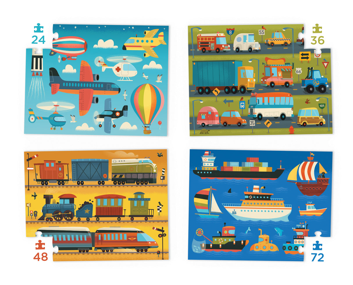 Four Puzzles to Grow On | Vehicles