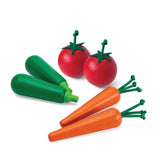 Fresh Product Set | Carrots, Zucchinis & Tomatoes
