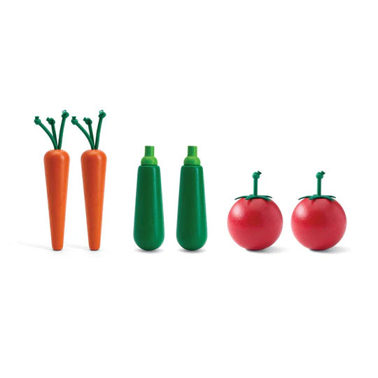 Fresh Product Set | Carrots, Zucchinis & Tomatoes