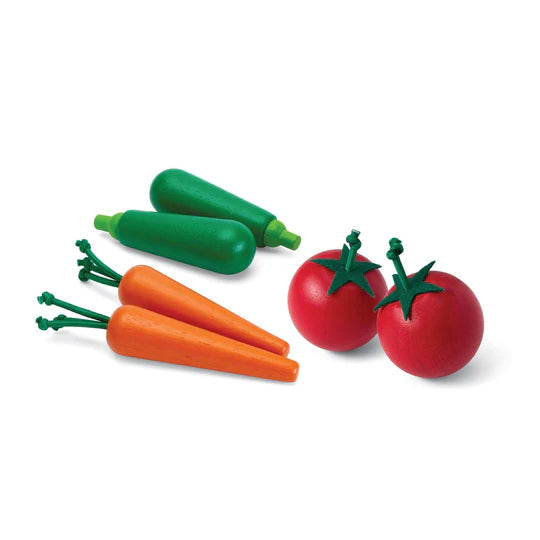 Fresh Product Set | Carrots, Zucchinis & Tomatoes
