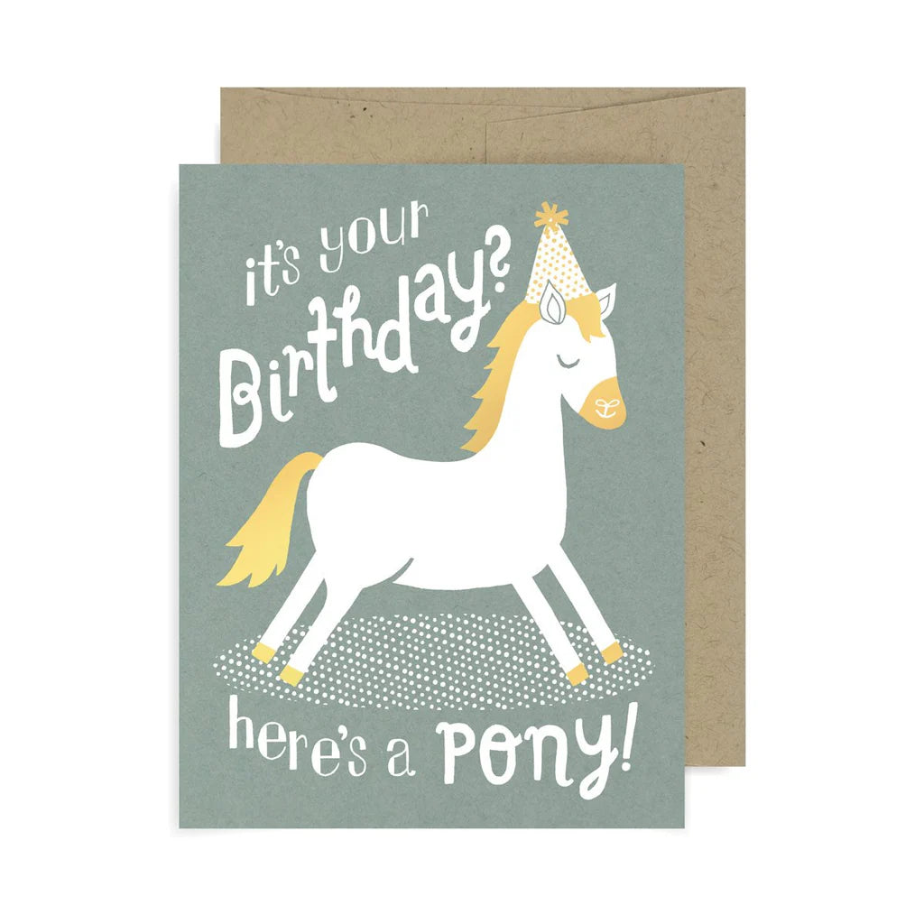 Here's a Pony Birthday Card