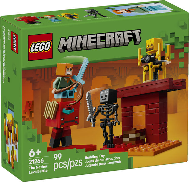 Minecraft The Nether Lava Battle